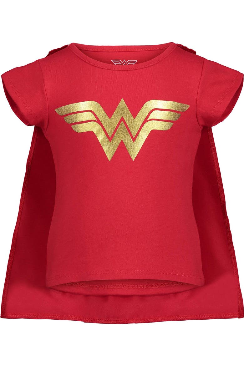 Justice League Wonder Woman Tee and Tutu Skirt Set, Alternate, color, Wonder Woman Red Blue