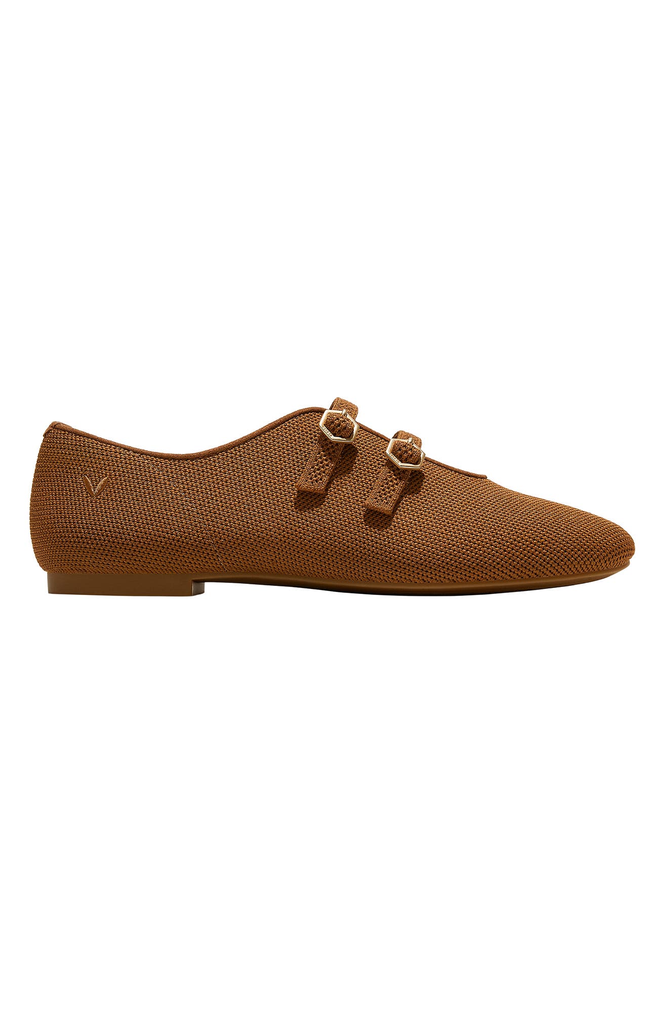 VIVAIA Twin-Strap Flats, Alternate, color, Caramel