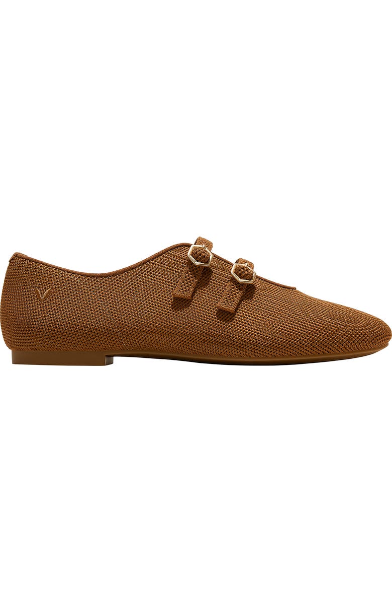 VIVAIA Twin-Strap Flats, Alternate, color, Caramel