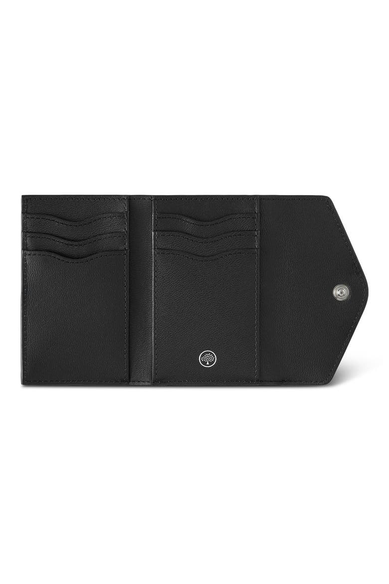 Envelope Bi-Fold Leather Wallet, Alternate, color, BLACK