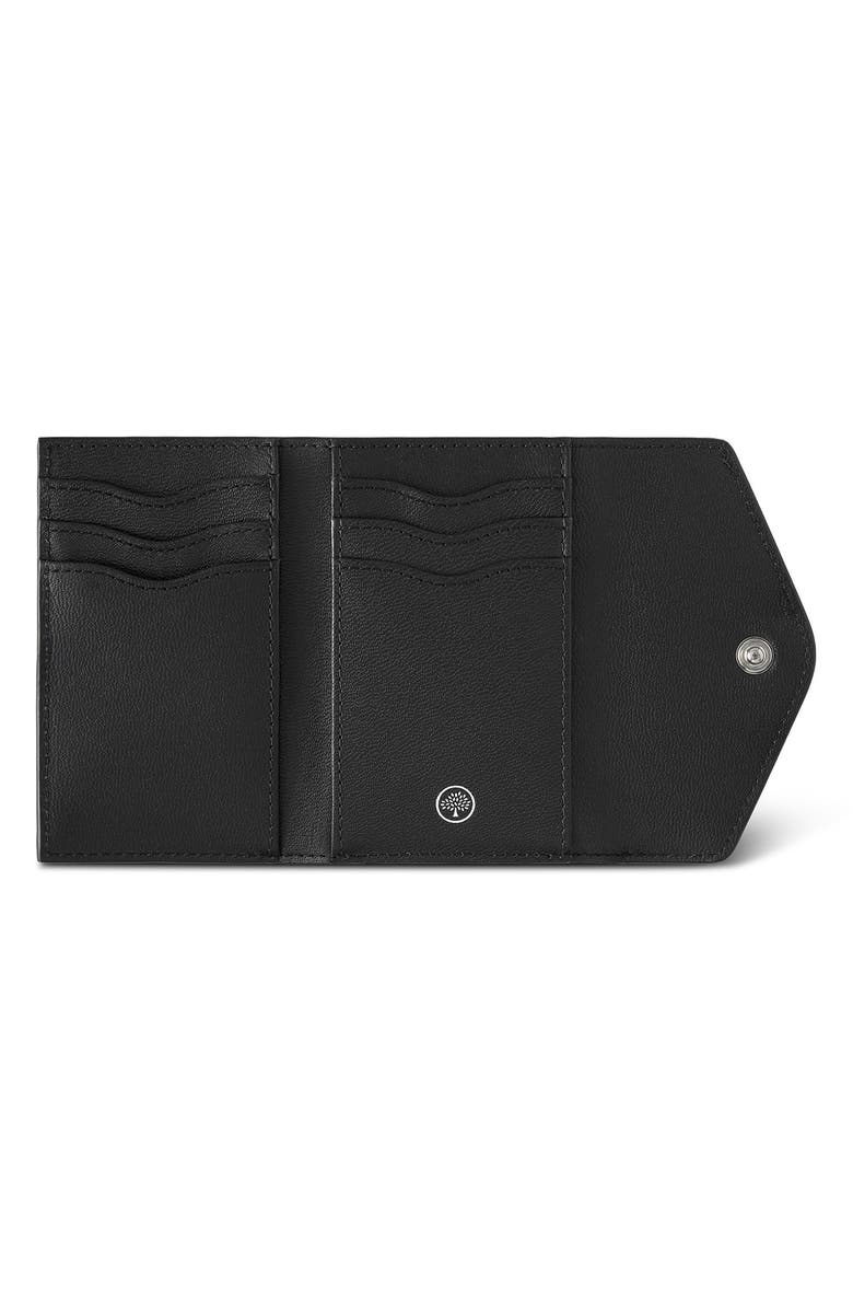 Mulberry Envelope Bi-Fold Leather Wallet, Alternate, color, Black