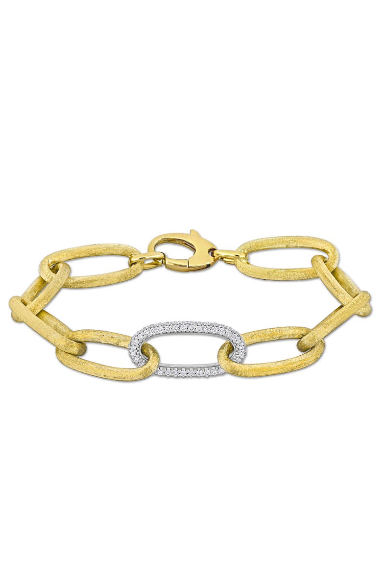Julianna B. Diamond Oval Link Bracelet 14k, Main, color, 14K Yellow Gold