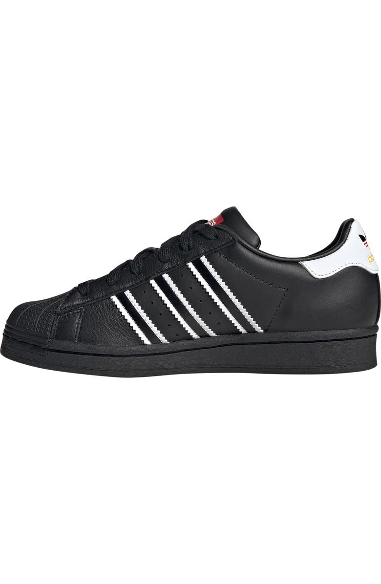 adidas Kids' Superstar Low Top Sneaker, Alternate, color, Core Black