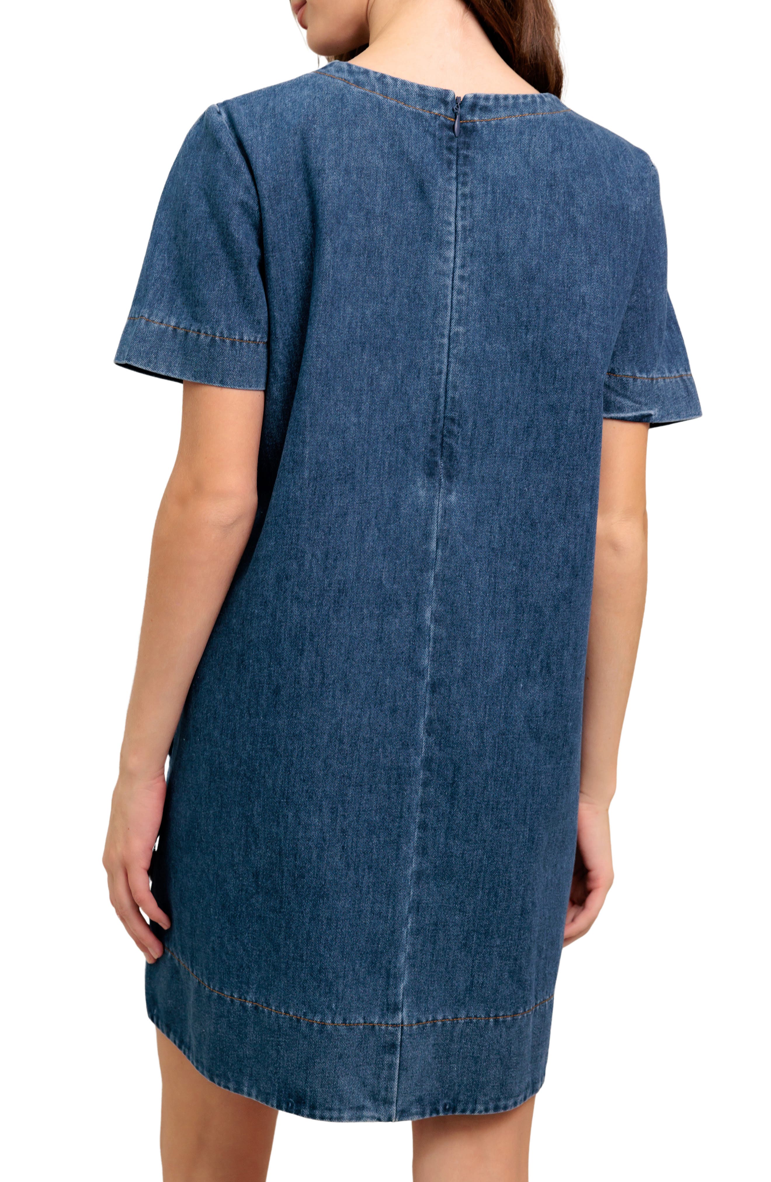 Denim Minidress - image 2