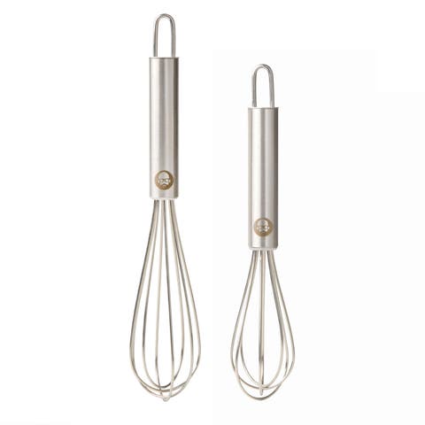 2-Piece Stainless Steel Tiny Whisk Set