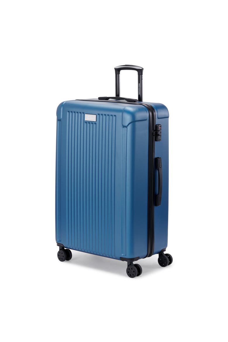 Lotus Upright Suitcase, Alternate, color, Blue Steel