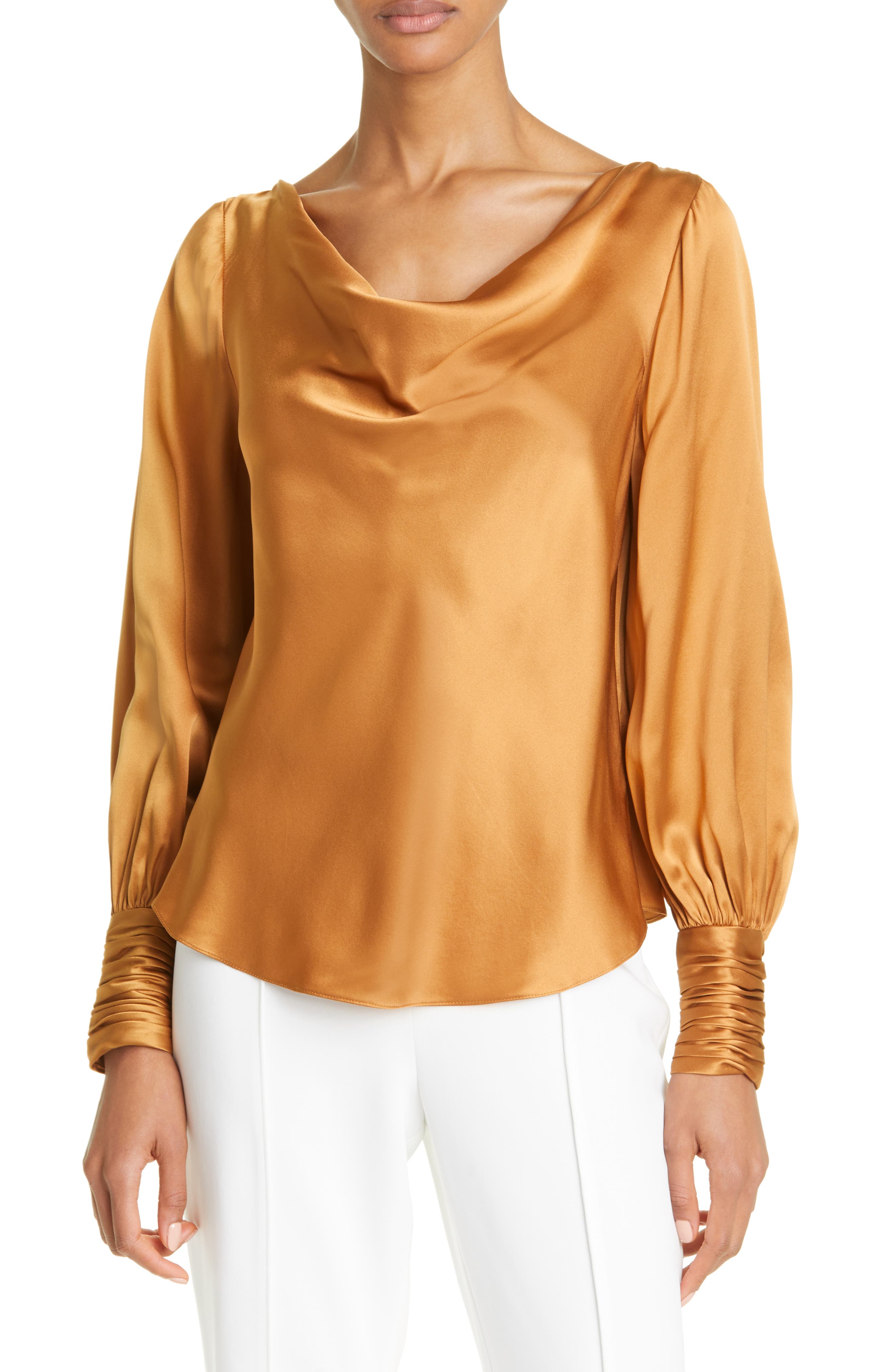 Cinq à Sept Taylee Silk Satin Blouse (Women) | Nordstromrack