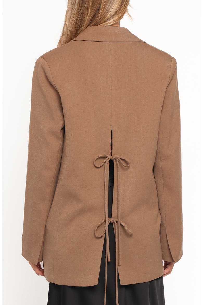 Tove Tie Back Blazer, Alternate, color, TAN