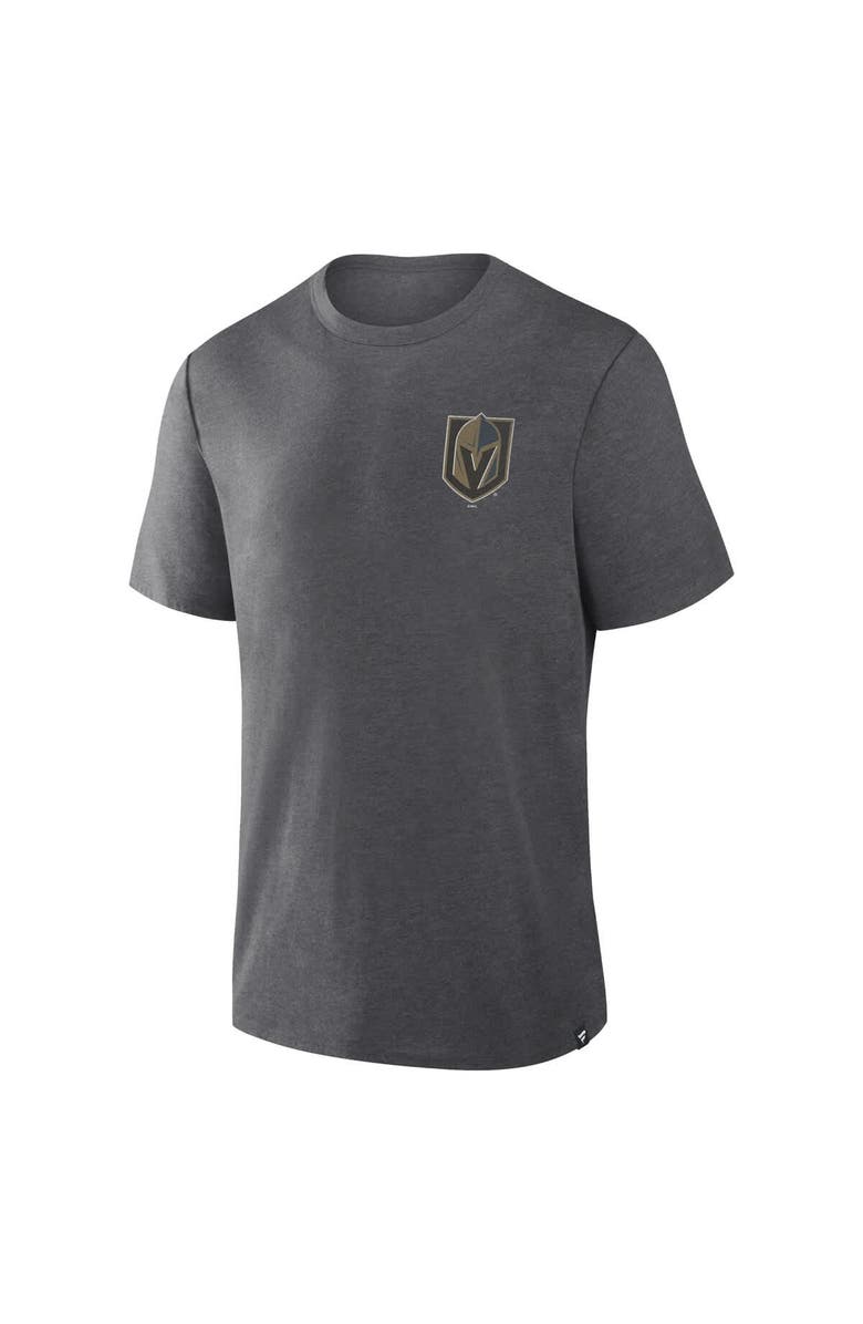FANATICS Men's Fanatics Heather Charcoal Vegas Golden Knights Fan Lanes Tri-Blend T-Shirt, Alternate, color, Heather Charcoal