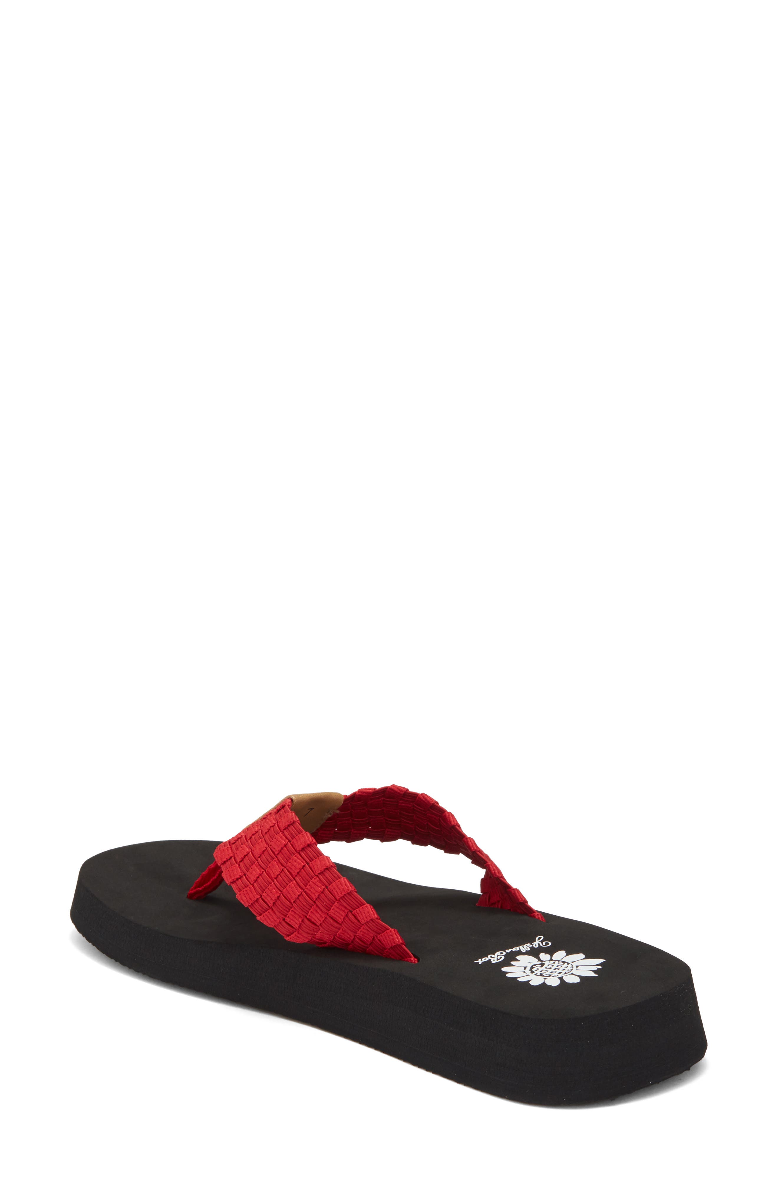 Soleil Flip Flop Sandal, Alternate, color, SOLID RED