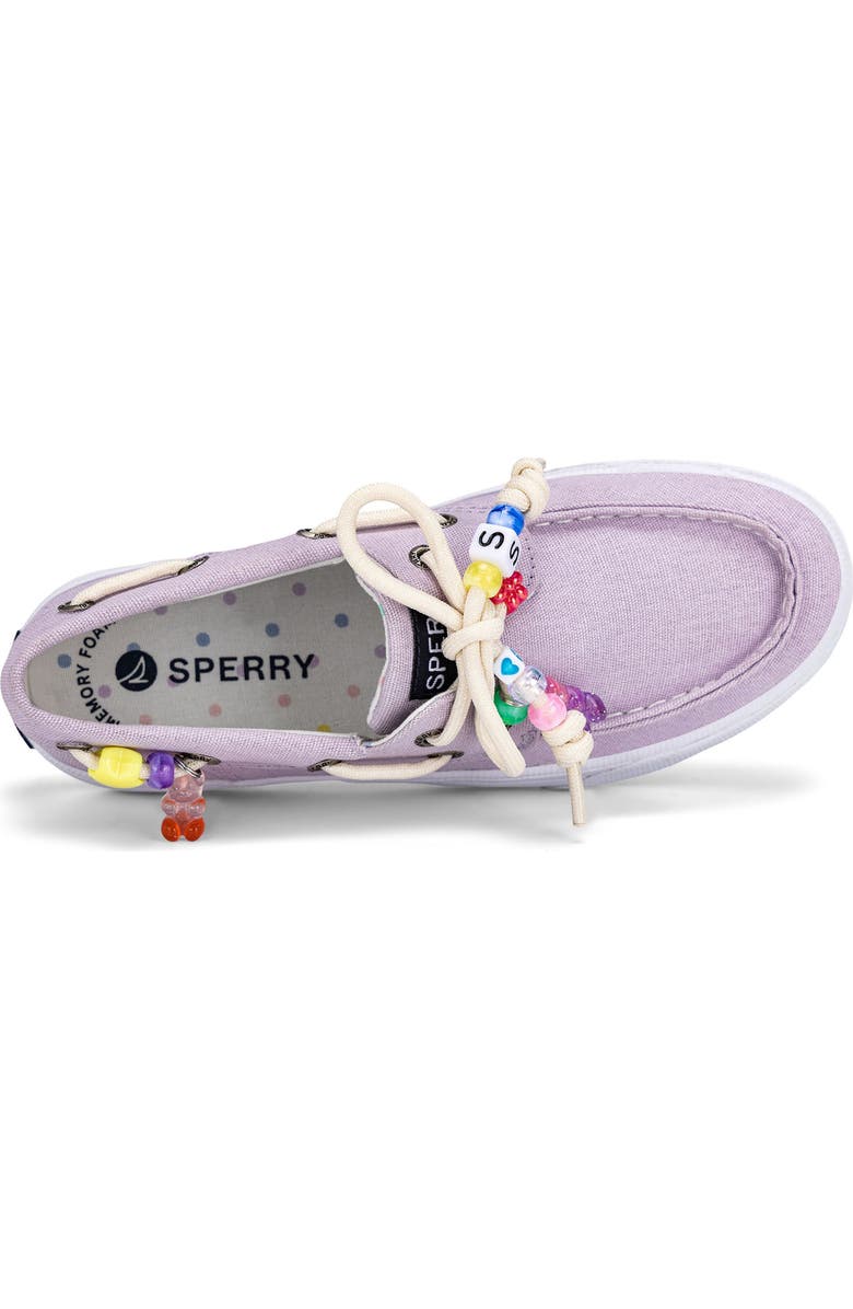 Sperry Kids' Bahama Platform Boat Shoe, Alternate, color, Lavender