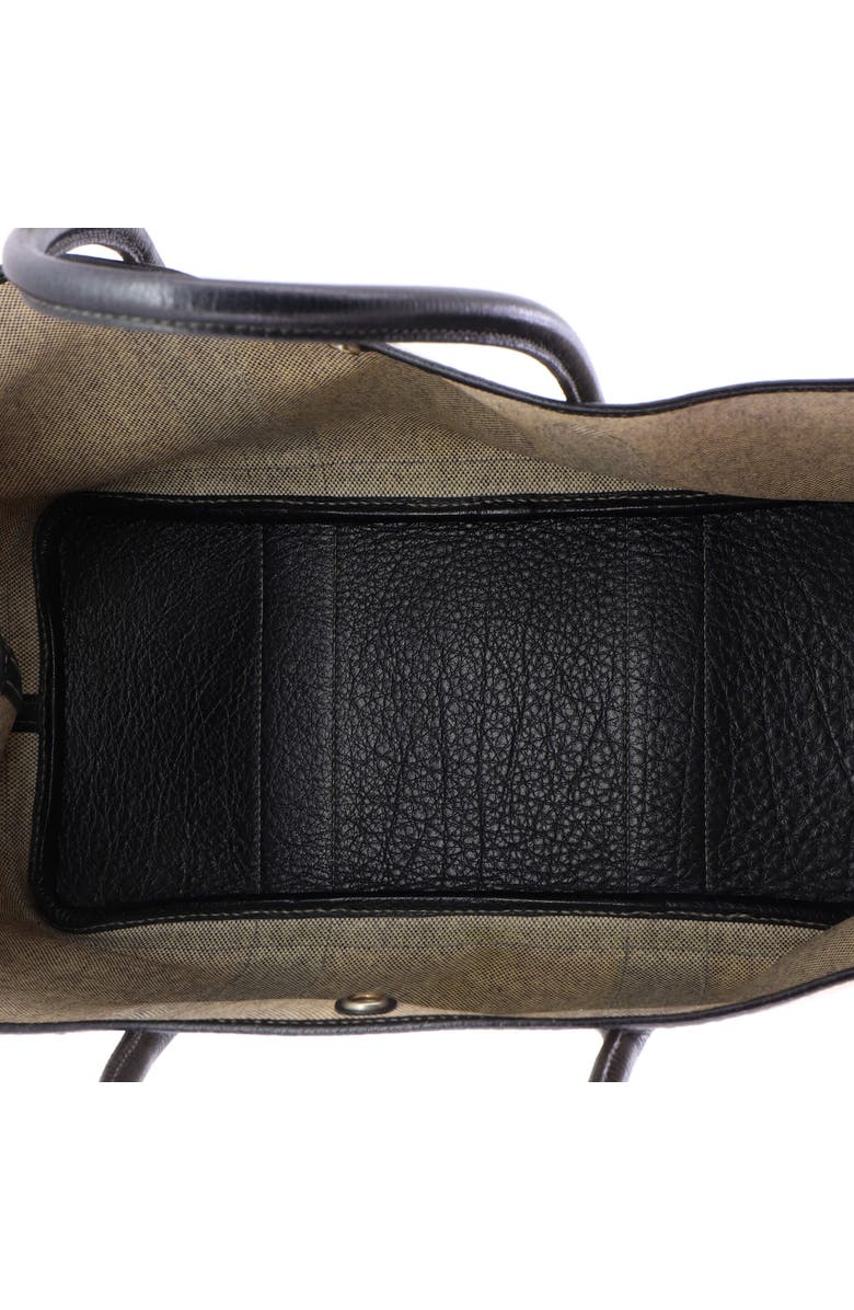 Pre-Owned Hermes Garden Party Tote Toile and Leather 36, Alternate, color, Noir