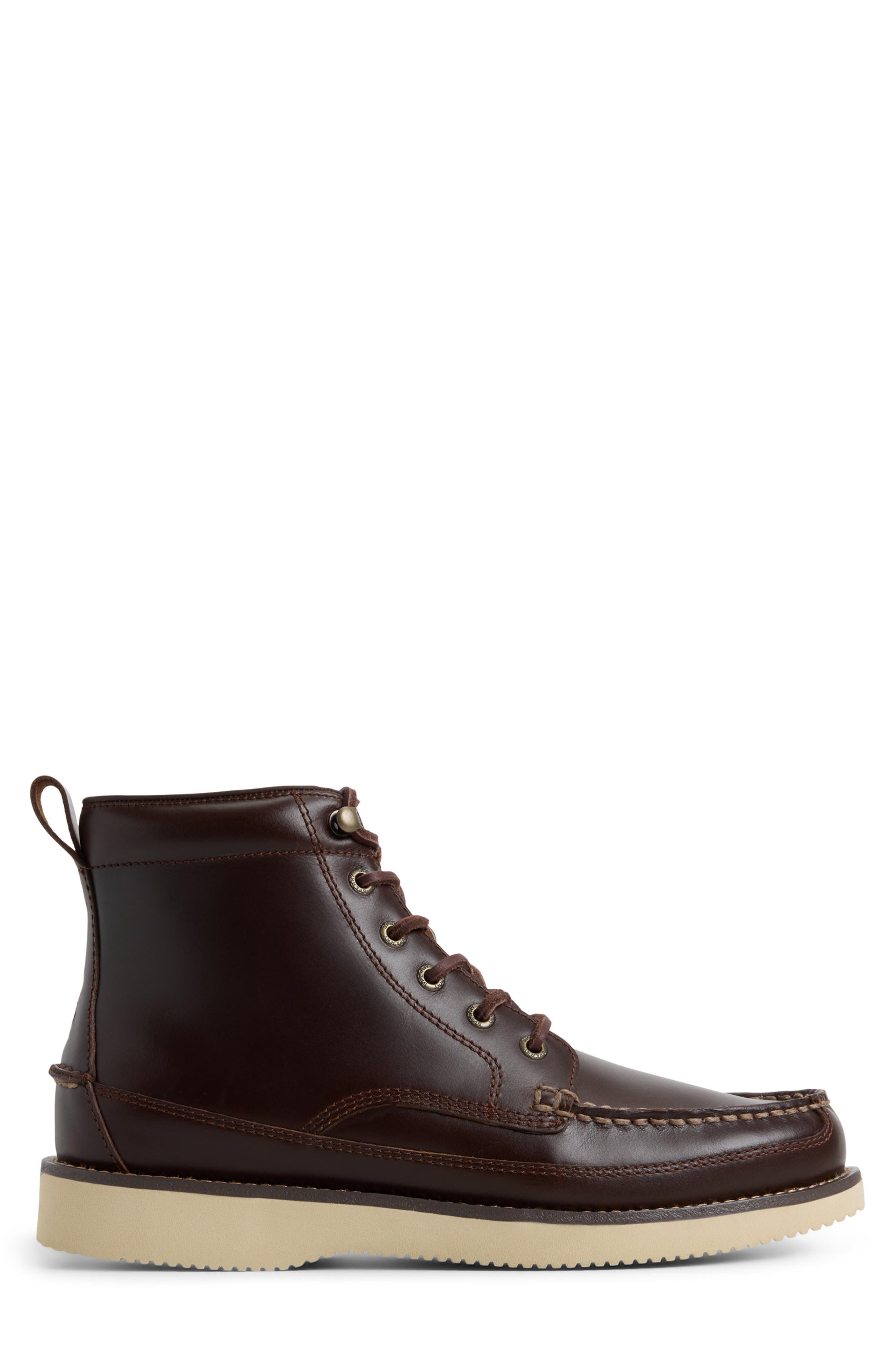 x One Of These Days Tony Moc Toe Boot, Alternate, color, DARK BROWN