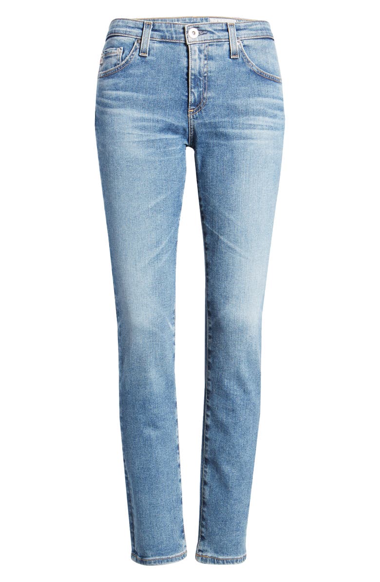 AG Prima Low Rise Ankle Cigarette Jeans, Alternate, color, 16 Years Electrify