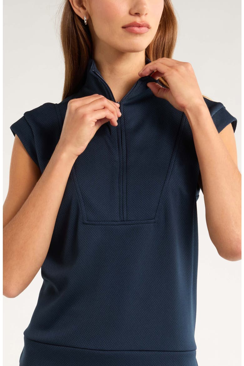 Sleeveless Mesh Top, Alternate, color, NAVY SAPPHIRE
