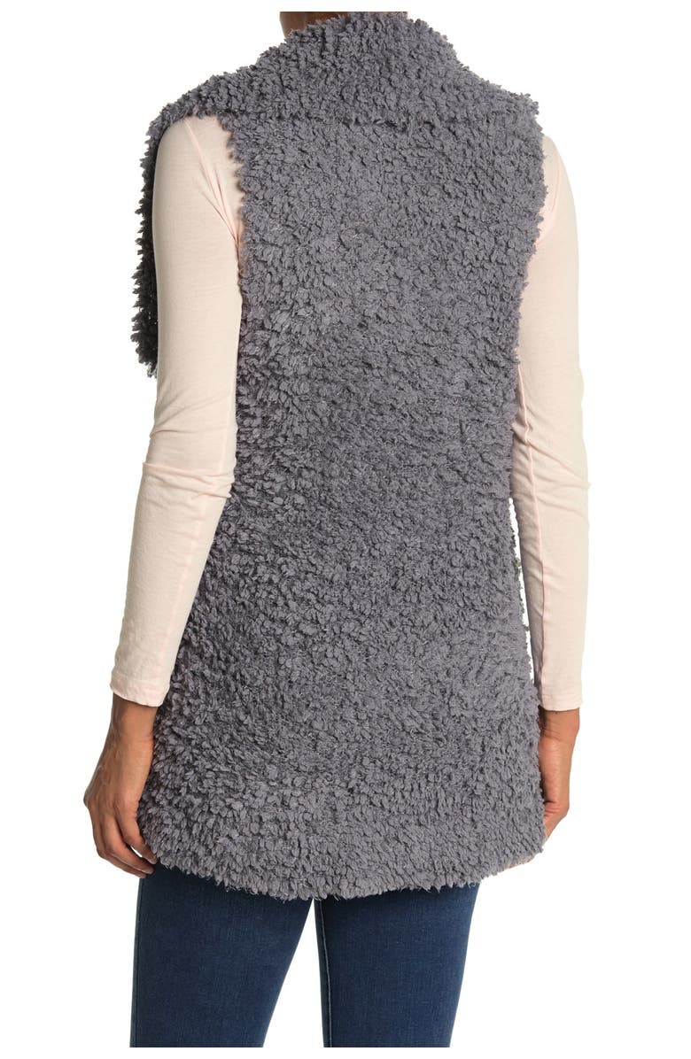 Coffee Shop Teddy Drape Vest, Alternate, color, 