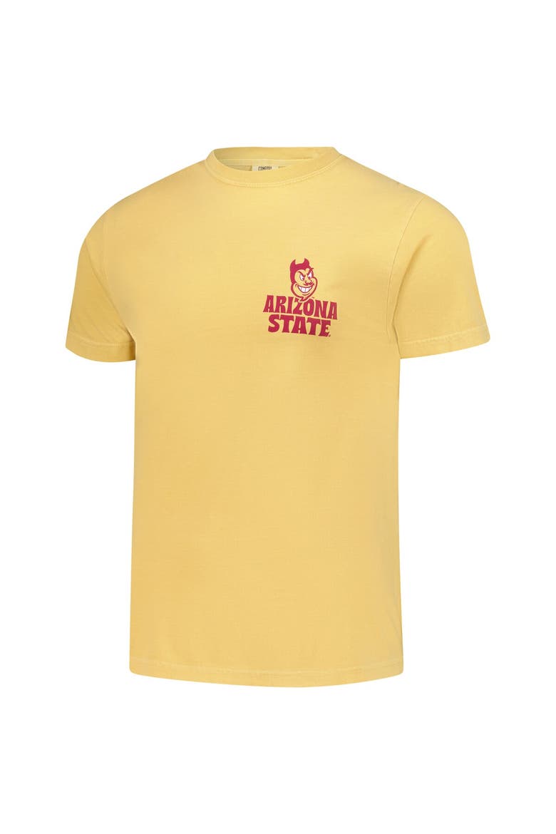 Men's  Gold Arizona State Sun Devils Comfort Colors Thick Lined Landscape T-Shirt, Alternate, color, Gold