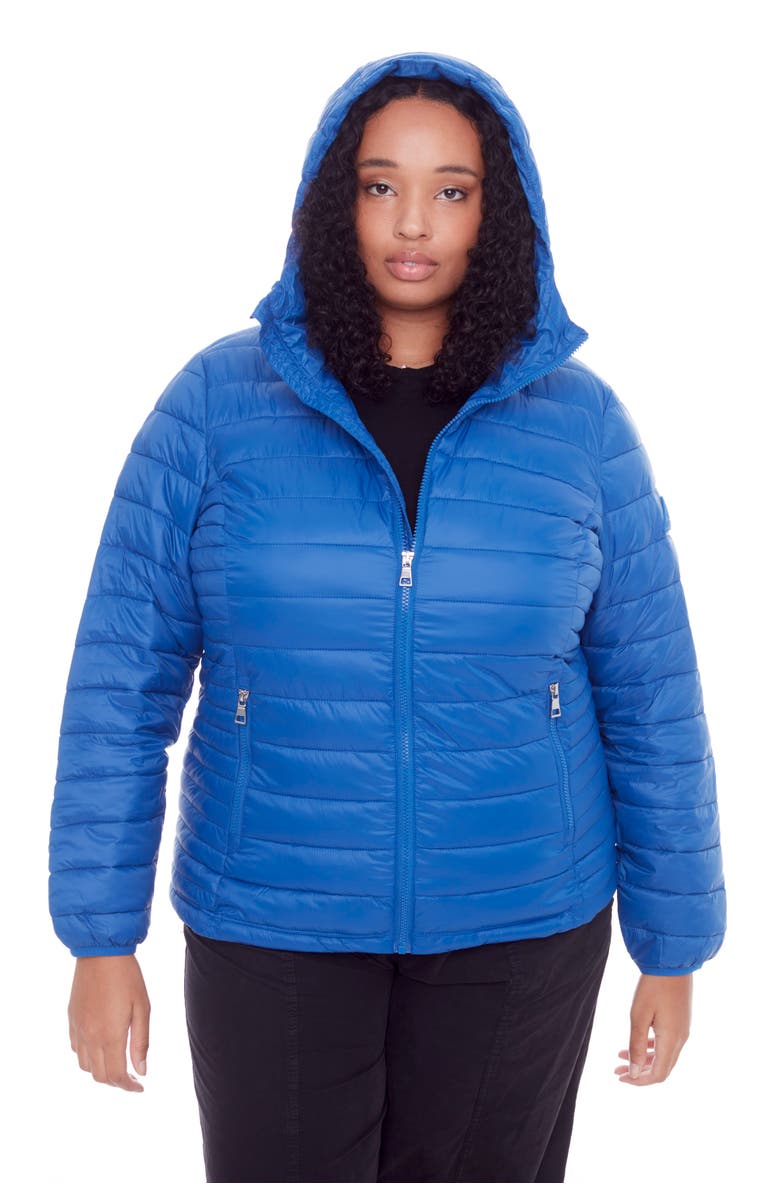 Alpine North YOHO PLUS SIZE - Vegan Down Lightweight Packable Puffer Jacket & Bag, Alternate, color, Cobalt