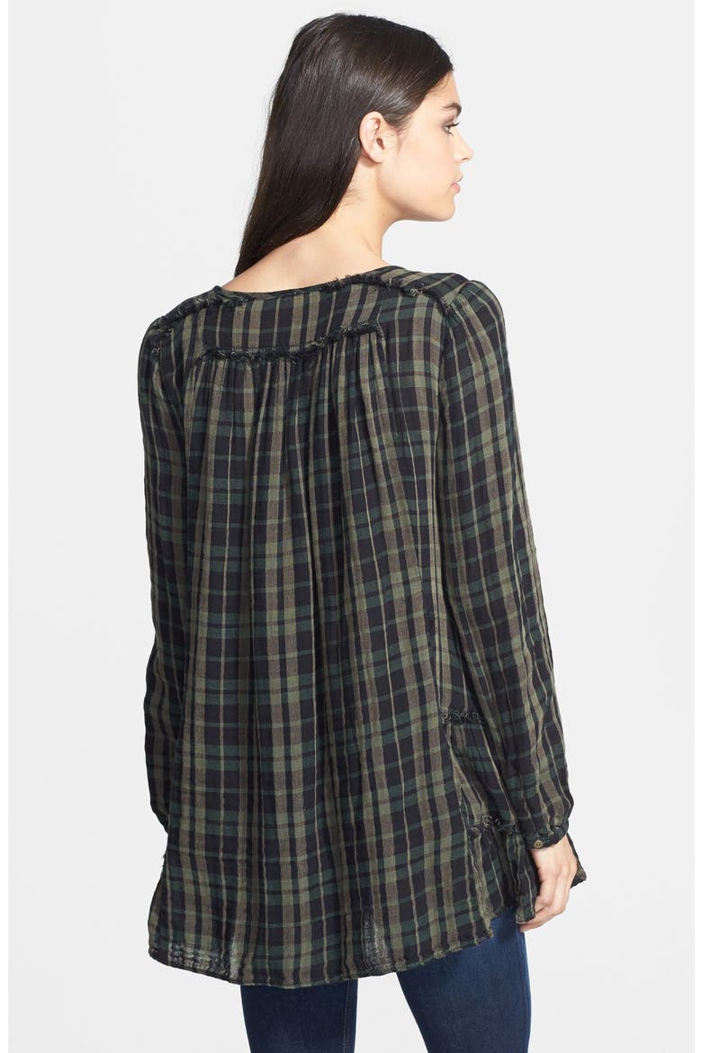 'Whistle While You Work' Cotton Blouse, Alternate, color, OLIVE COMBO