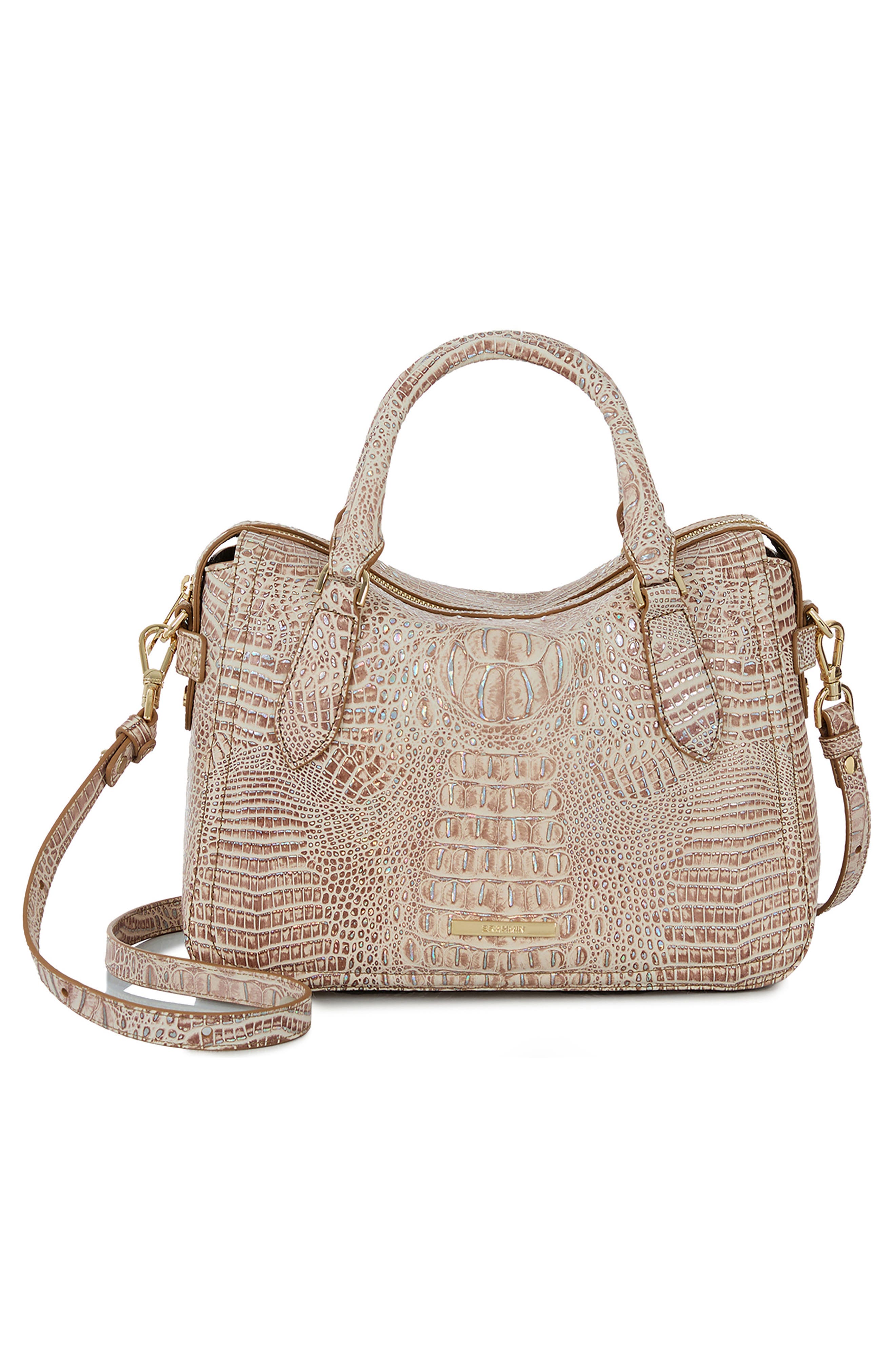Brahmin Micaela Leather Satchel, Alternate, color, 
