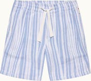 Orlebar Brown Trevone Towelling Classic Fit Towelling Crossover Stripe Shorts