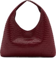 MANGO Braided Leather Shoulder Bag