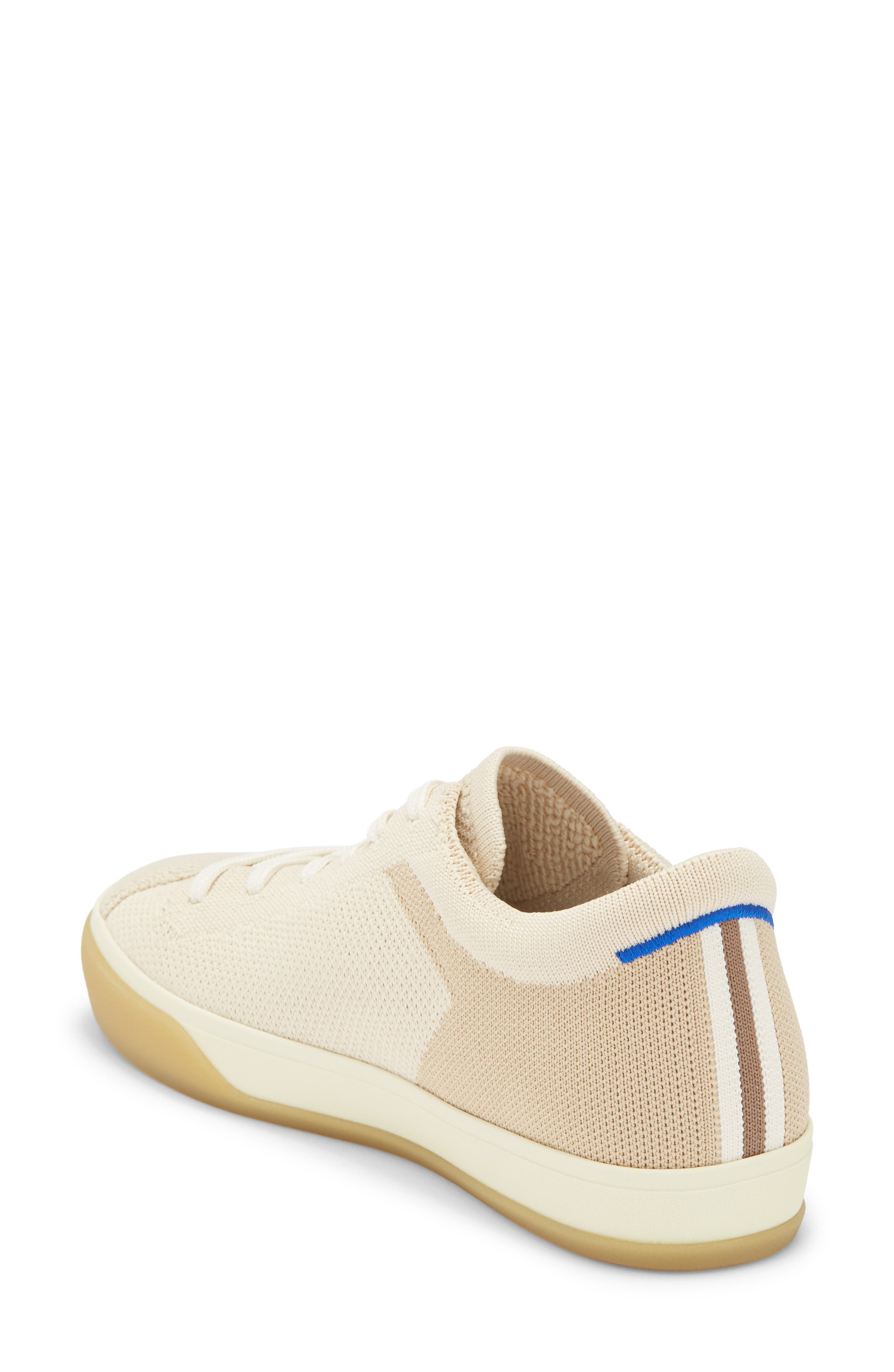 The Lace-Up Sneaker, Alternate, color, BISCUIT