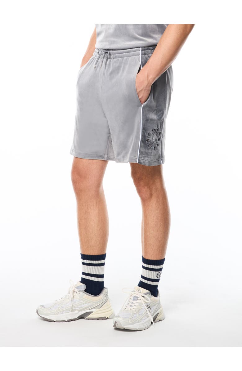 Sergio Tacchini Cresta Velour Short, Main, color, Sleet