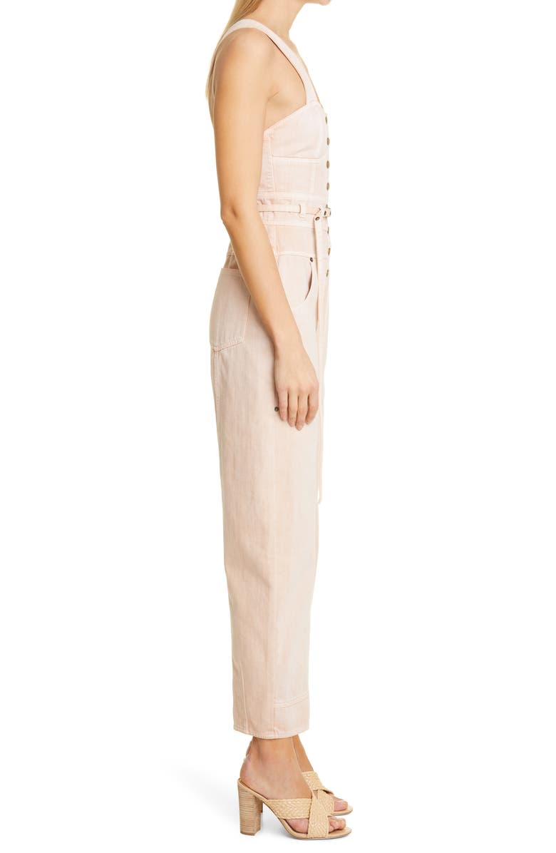 Ulla Johnson Jonah Belted Cotton Jumpsuit, Alternate, color, 