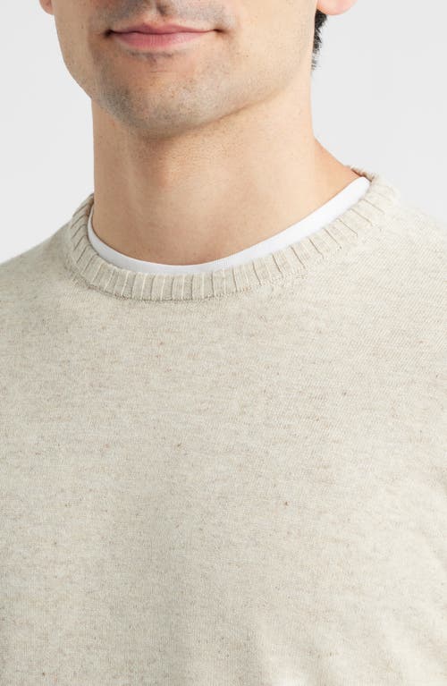 Johnnie-o Albus Neppy Crewneck Sweater In Neutral