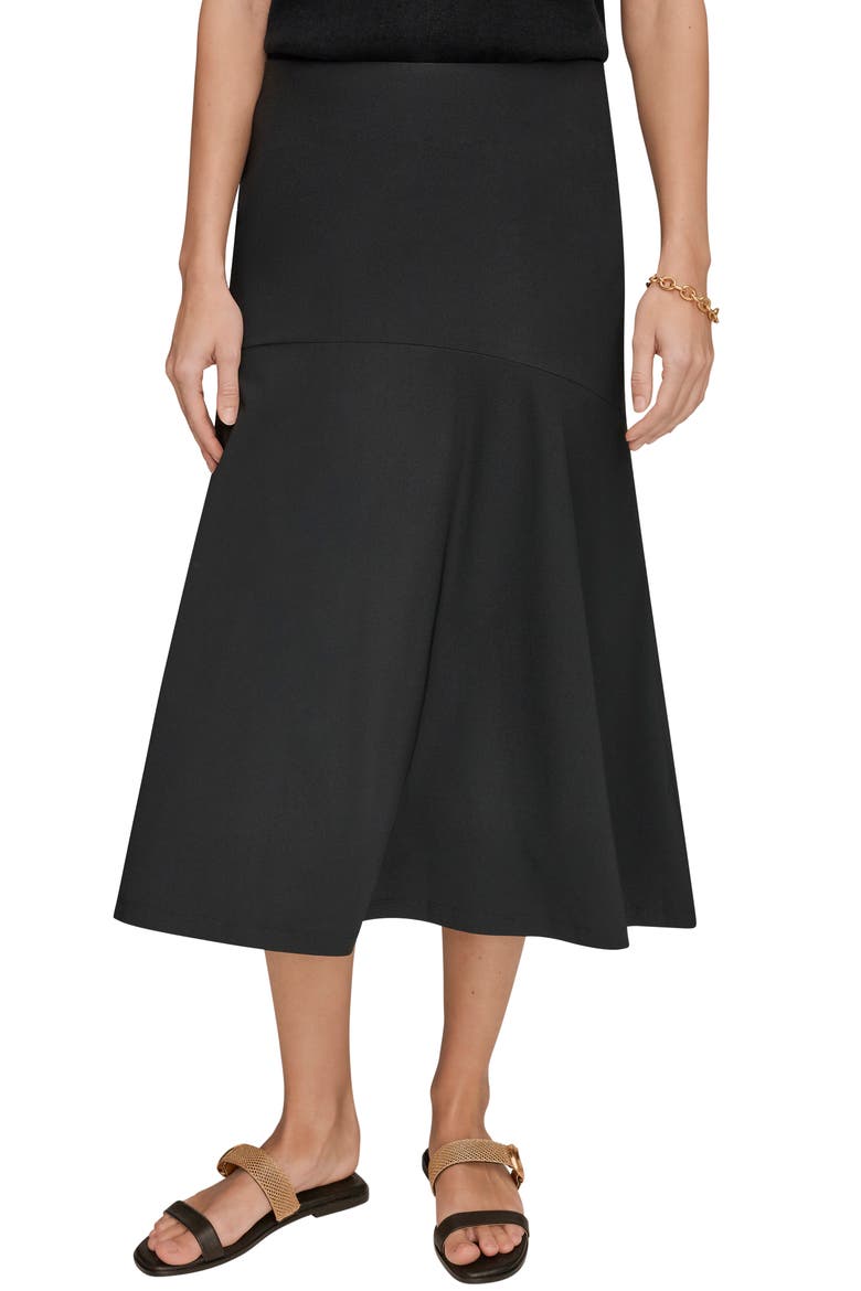 Flared Hi-Low Skirt, Main, color, BLACK