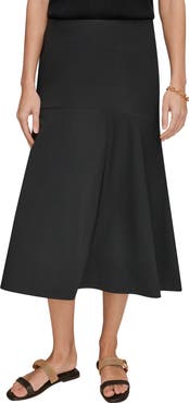 Donna Karan New York Flared Hi-Low Skirt