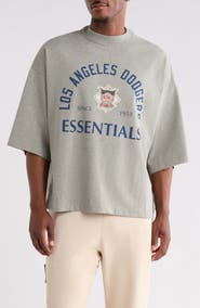 Fear of God Essentials x MLB Los Angeles Dodgers Merch Cotton Graphic T-Shirt