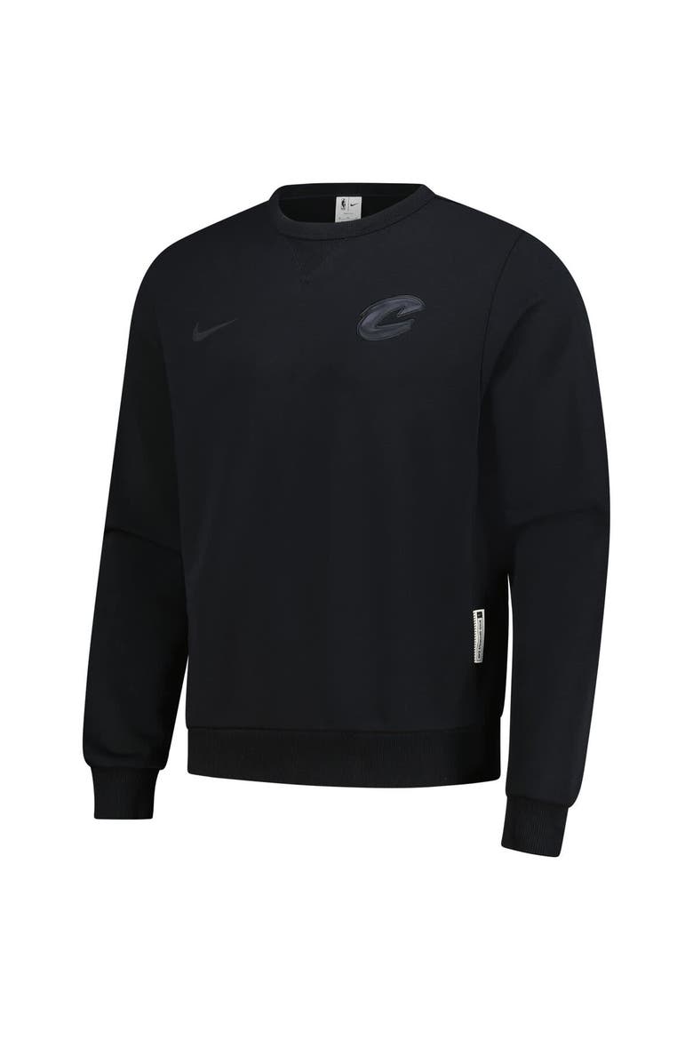 Men's Nike  Black Cleveland Cavaliers Authentic Standard Issue Travel Dri-FIT Sweatshirt, Alternate, color, Black