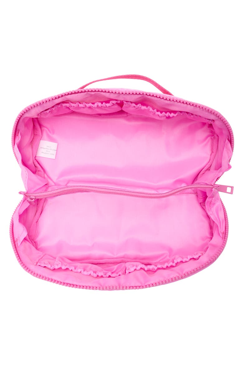 Khatie Large Cosmetic Case, Alternate, color, HOT PINK