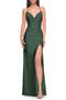 Ruched Jersey Prom Dress with Slit