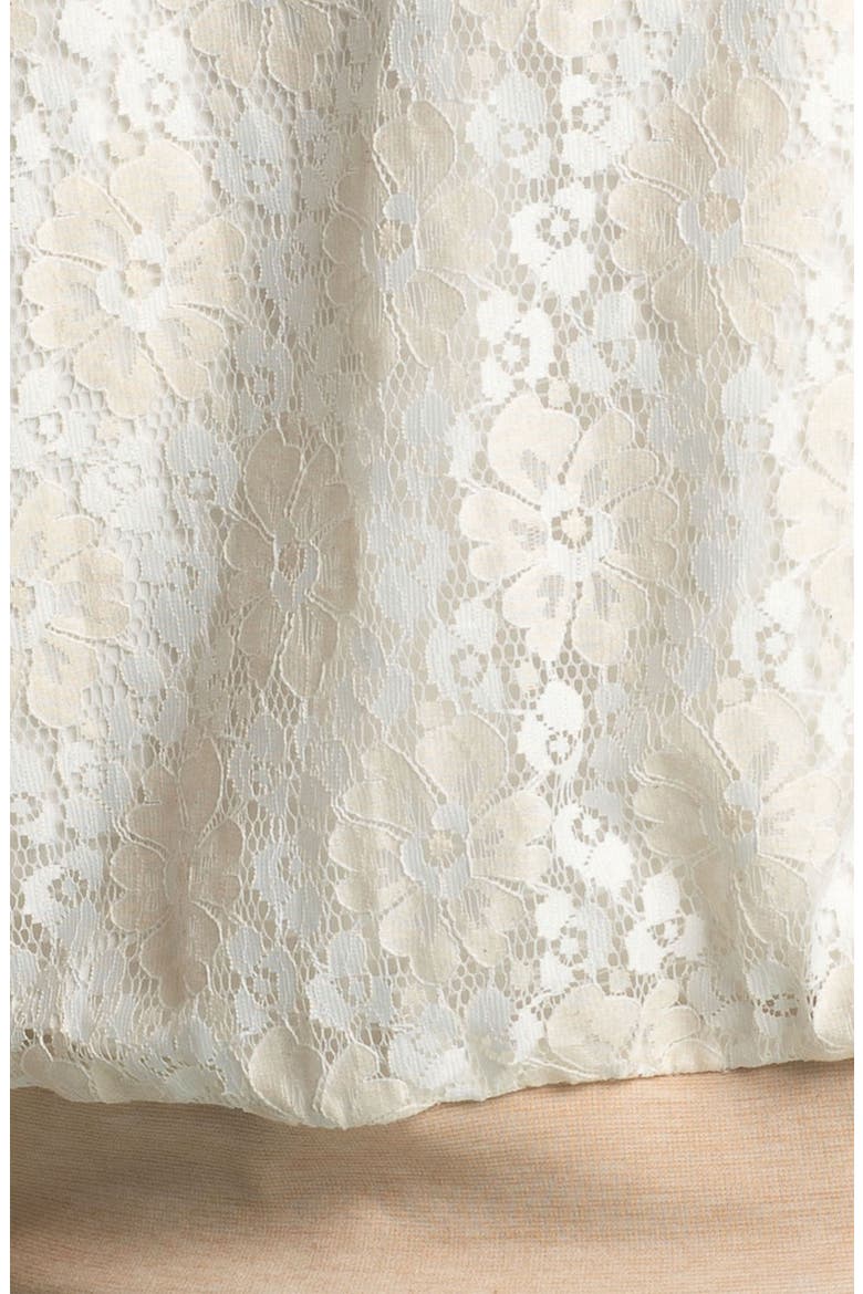 Lace Baseball Jacket, Alternate, color, IVORY