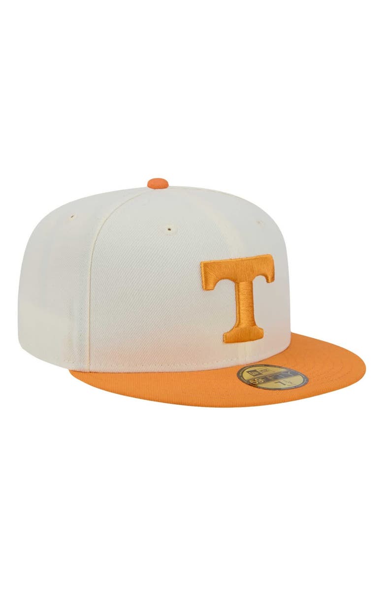 New Era Men's New Era Cream Tennessee Volunteers Chrome 59FIFTY Fitted Hat, Alternate, color, 