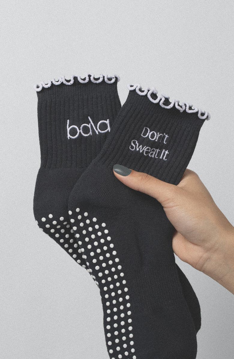 Bala The Frilly Sock, Alternate, color, Charcoal