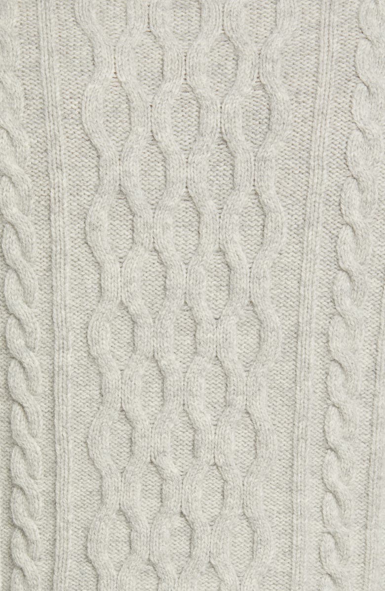 Barbour Essential Chunky Cable Crewneck Wool Blend Sweater, Alternate, color, 