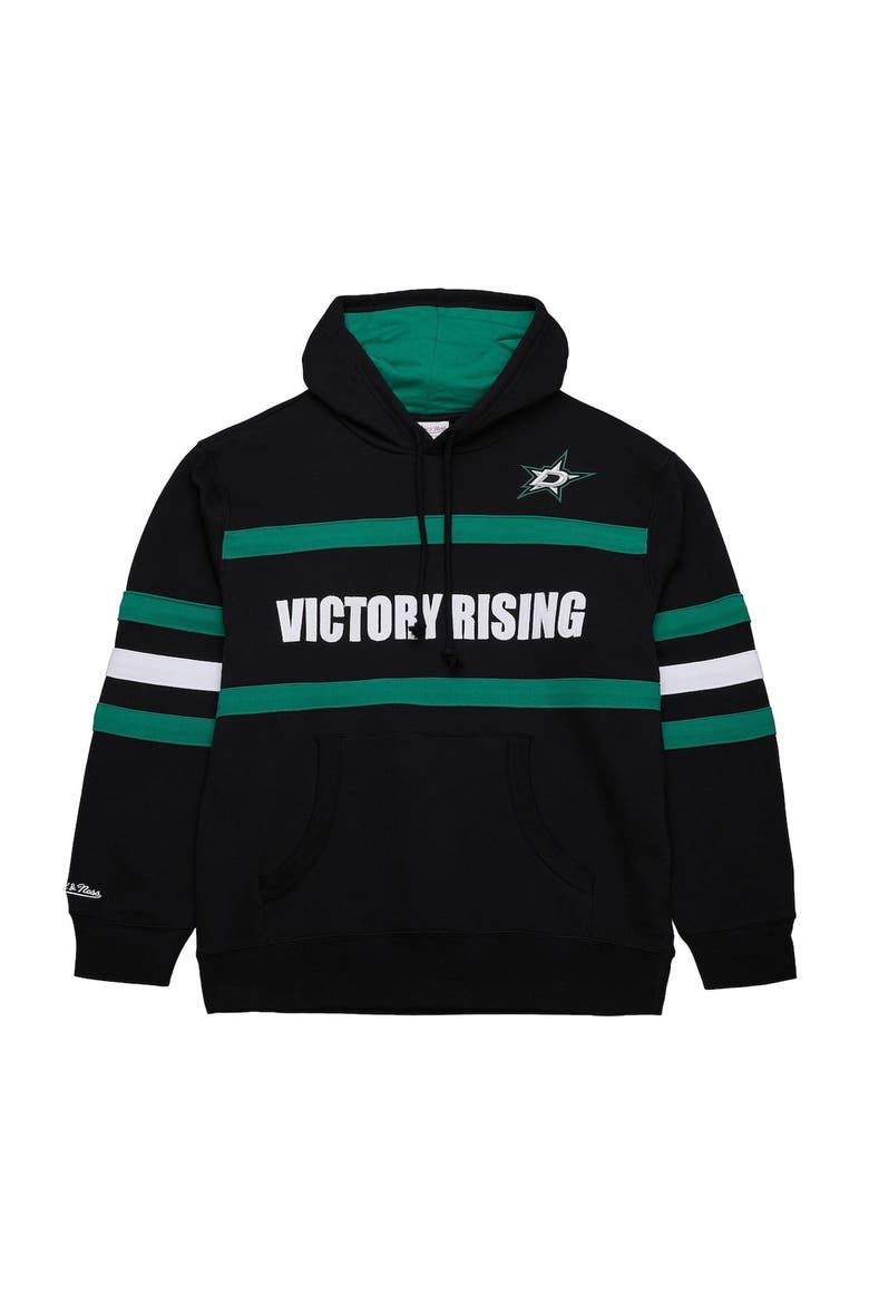 Men's Mitchell & Ness Black Dallas Stars Head Coach Slogan Pullover Hoodie, Alternate, color, Black