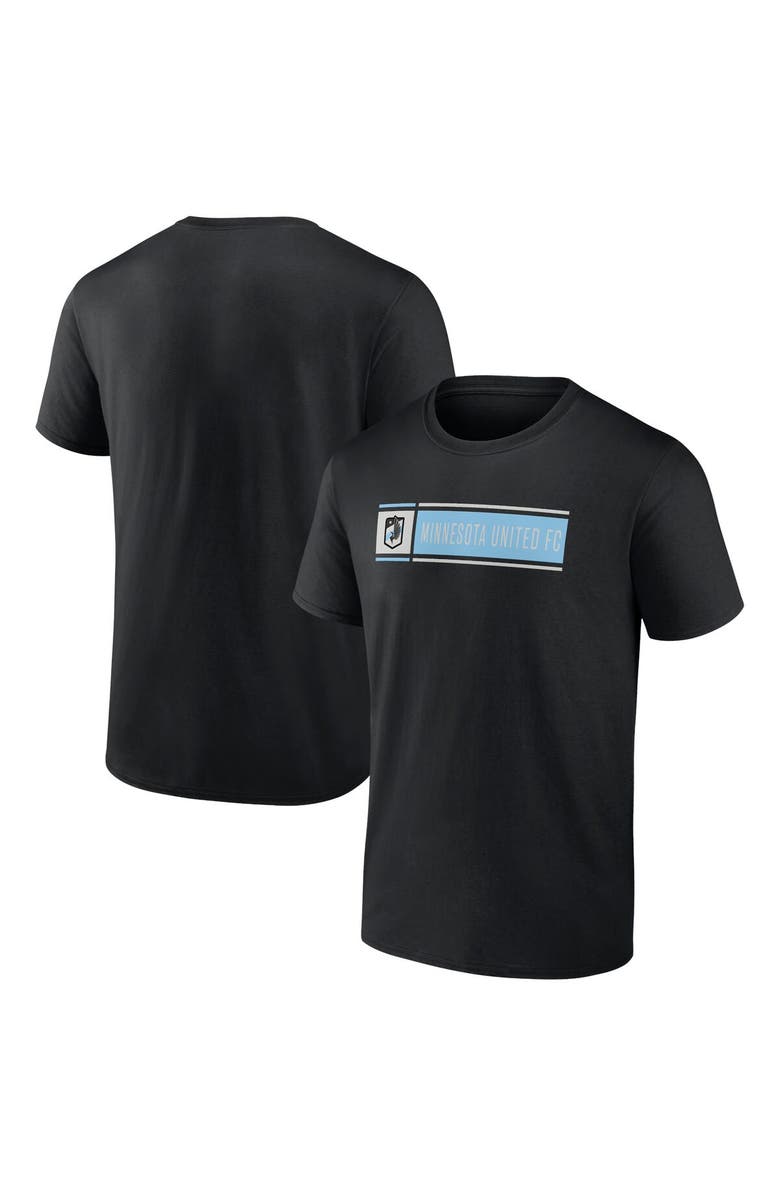FANATICS Men's Fanatics Branded Black Minnesota United FC Block T-Shirt, Alternate, color, 