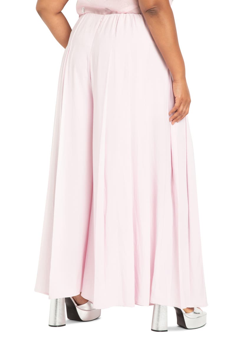 High Waist Pleated Wide Leg Pants, Alternate, color, LILAC SNOW
