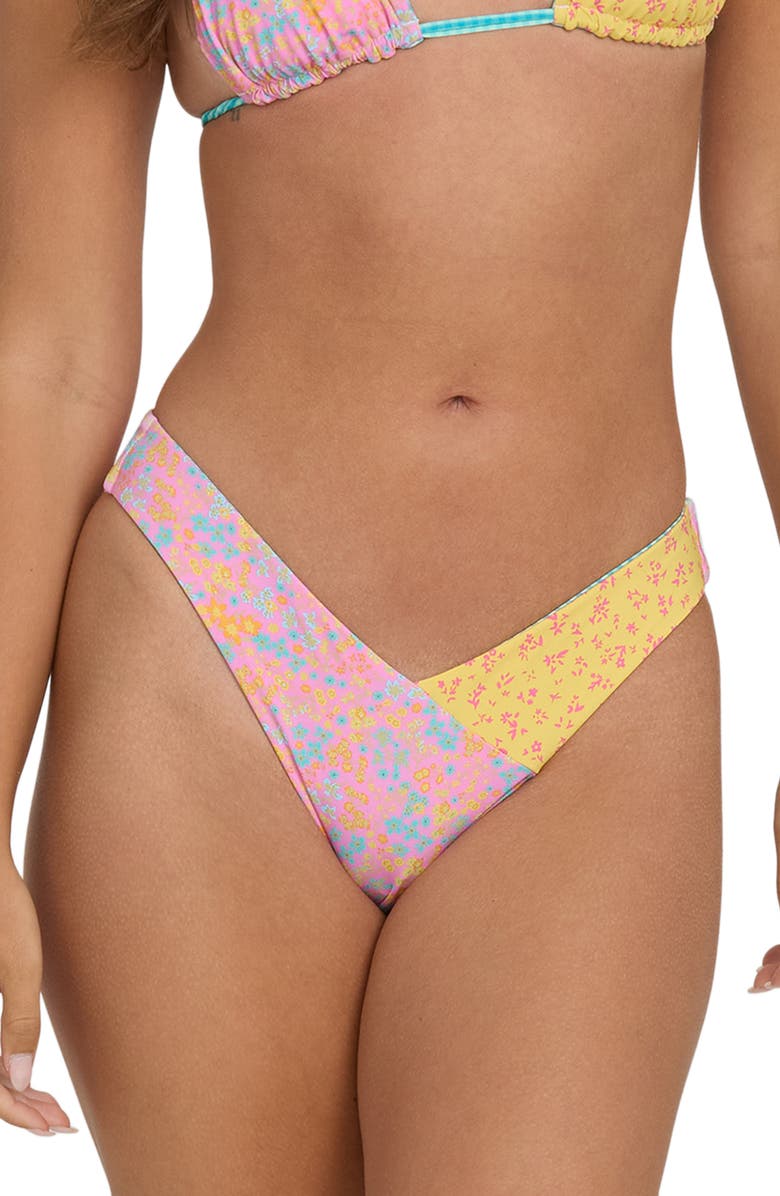 Billabong Babe Alert Hike Reversible Bikini Bottoms, Main, color, Floral