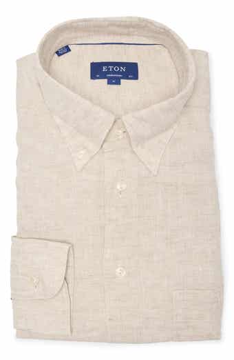Contemporary Fit Linen Button-Down Shirt