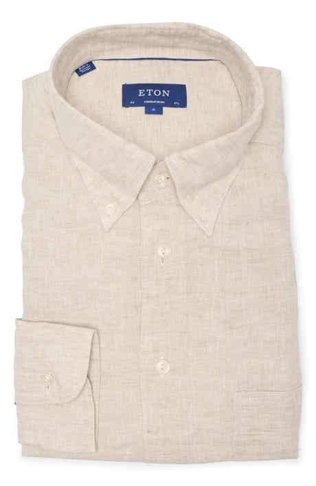 Contemporary Fit Linen Button-Down Shirt