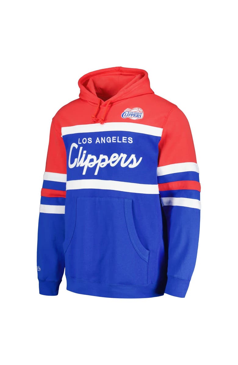 Mitchell & Ness Men's Mitchell & Ness Royal/Red LA Clippers Head Coach Pullover Hoodie, Alternate, color, Royal