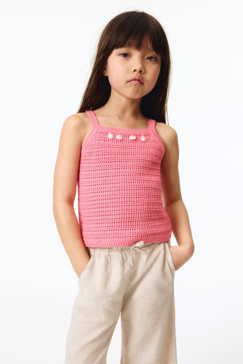Embellished Knitted Top