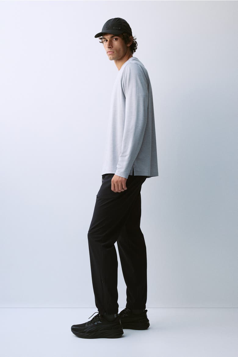 Regular-fit Tapered Sports Joggers With Drymove, Alternate, color, Black