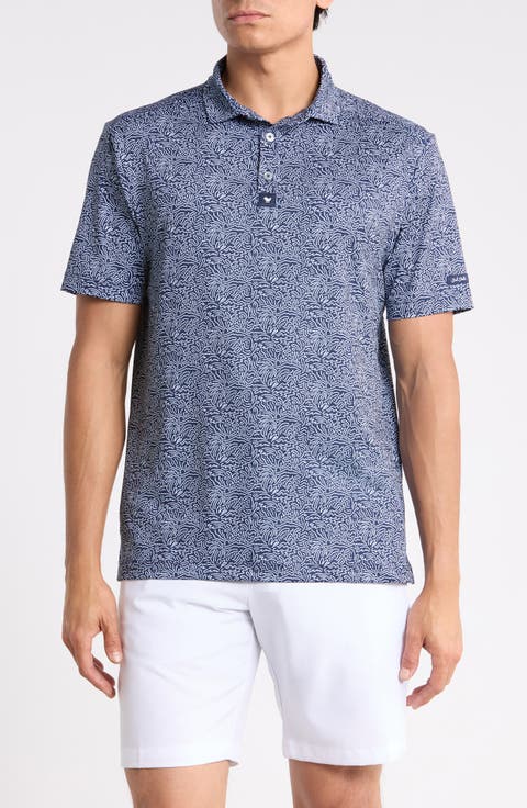 Core Abstract Print Performance Golf Polo